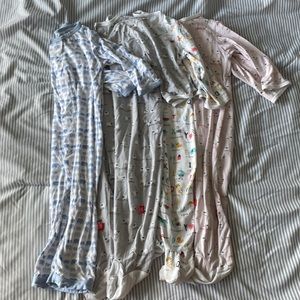 Bundle of 4 Magnetic Me Footies / Onesie - 6-9 months